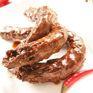 【周黑鸭食品旗舰店】单根整根装鸭脖 方便食用 武汉特产