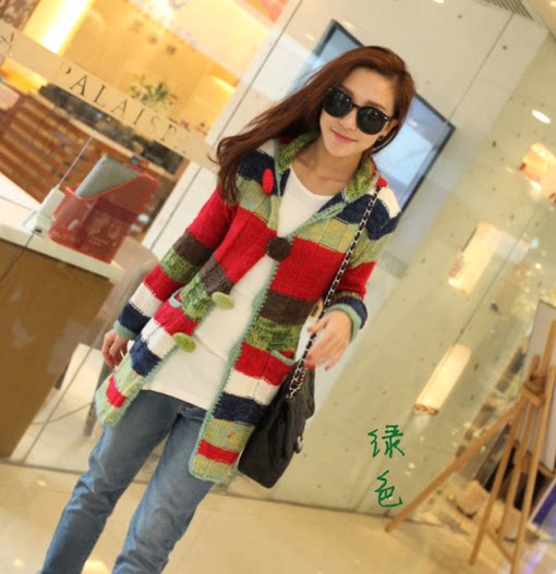 【多图】<em>彩色毛衣</em>长款<em>外套</em> - <em>彩色毛衣</em>长款<em>外套</em>