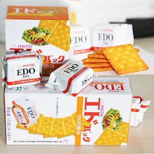  韩国海太edo pack芝士味奶酪饼 苏打饼干原装正品进口零食品172g