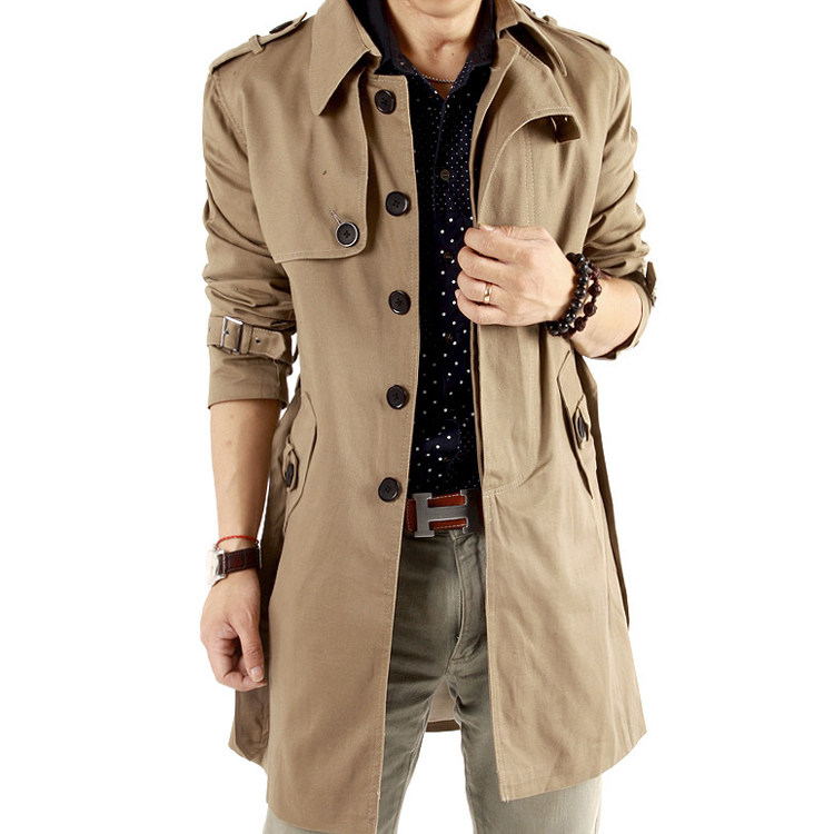 2013 spring clothing genuine men s trench coat-cultivating 0918 jiekesi shield jacket male men's clothing and fertilizer to increase code