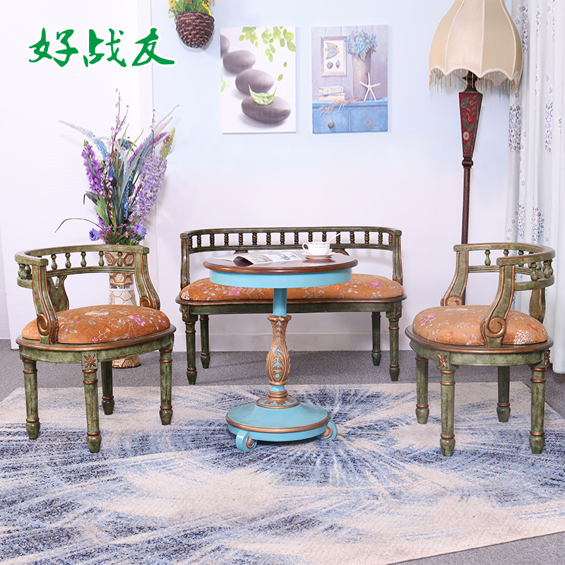 好战友沙发椅小圆几组合套装轻奢彩绘沙发边几简约复古个性小圆桌|msdalam kategori perabot kediaman, perabot, Hidup Perabot Bilik, Sofa + sudut beberapa - dari Buy2taobao.com untuk memberikan perkhidmatan ejen Taobao profesional membeli