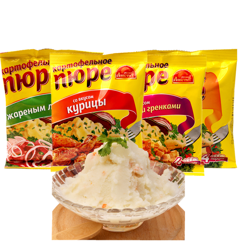 俄罗斯进口土豆泥粉牛肉鸡肉圆葱多种口味速食方便食品 一袋120克|msdalam kategori makanan ringan/Nuts/Specialty, Manisan/jujube/Plum/buah-buahan kering, produk kentang - dari Buy2taobao.com untuk memberikan perkhidmatan ejen Taobao profesional membeli