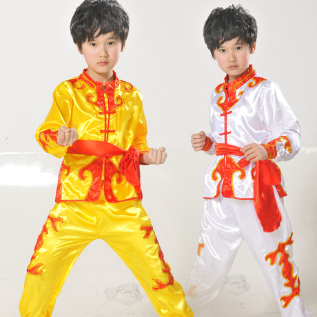 新款演出<em>幼儿舞蹈</em>服装演出表演服男女童<em>功夫</em>服