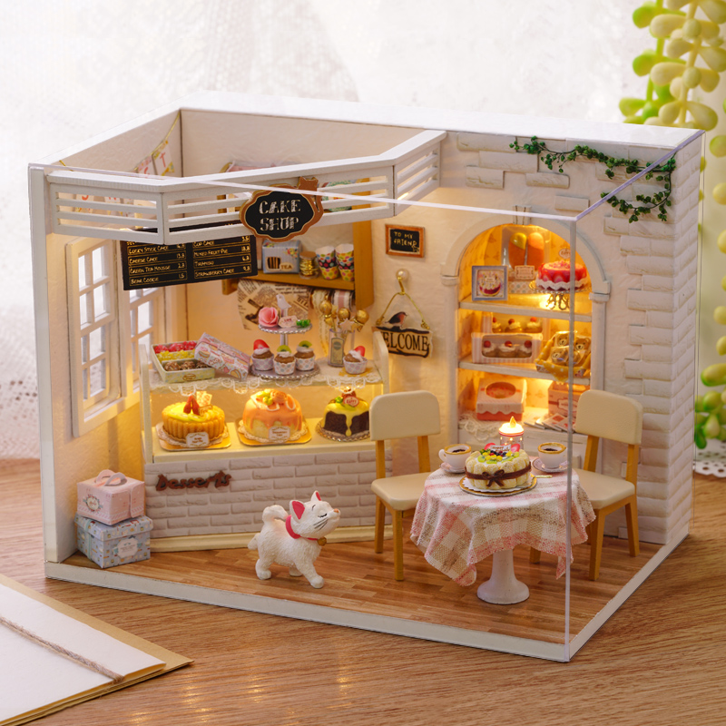 diy小屋手工制作拼装模型仿真蛋糕房子 创意送女孩礼物男生日玩具在类目 玩具/童车/益智/积木/模型, 静态模型, 建筑/DIY小屋/其他拼装模型中 - 来自Buy2taobao.com提供专业的淘宝代购服务