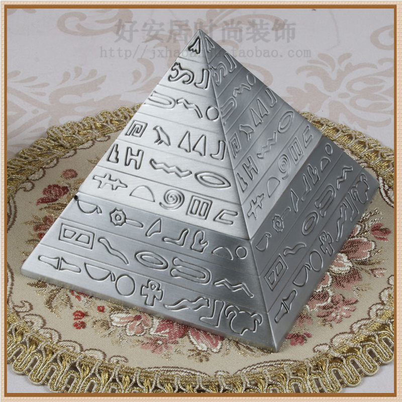 创意翻盖烟灰缸欧式家居装饰生日礼物金属埃及金字塔复古摆件包邮在类目 节庆用品/礼品, 创意礼品, 时尚烟灰缸中 - 来自Buy2taobao.com提供专业的淘宝代购服务