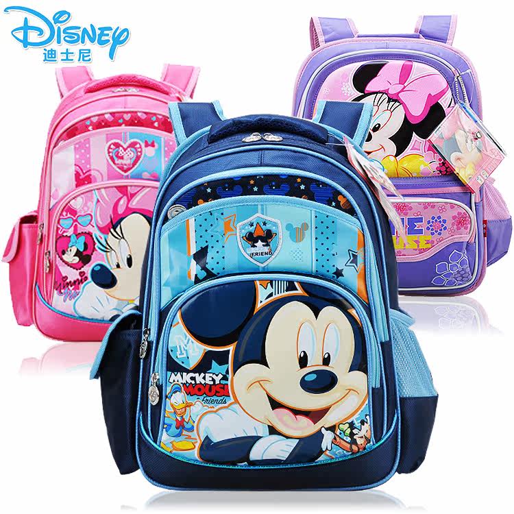 [Children 's] authentic backpack Disney Mickey Minnie men and women students ' schoolbags children's relief Pack