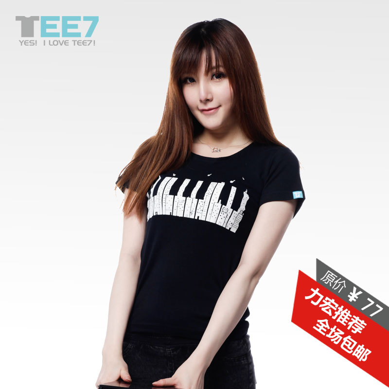 女款纯棉短袖T恤...