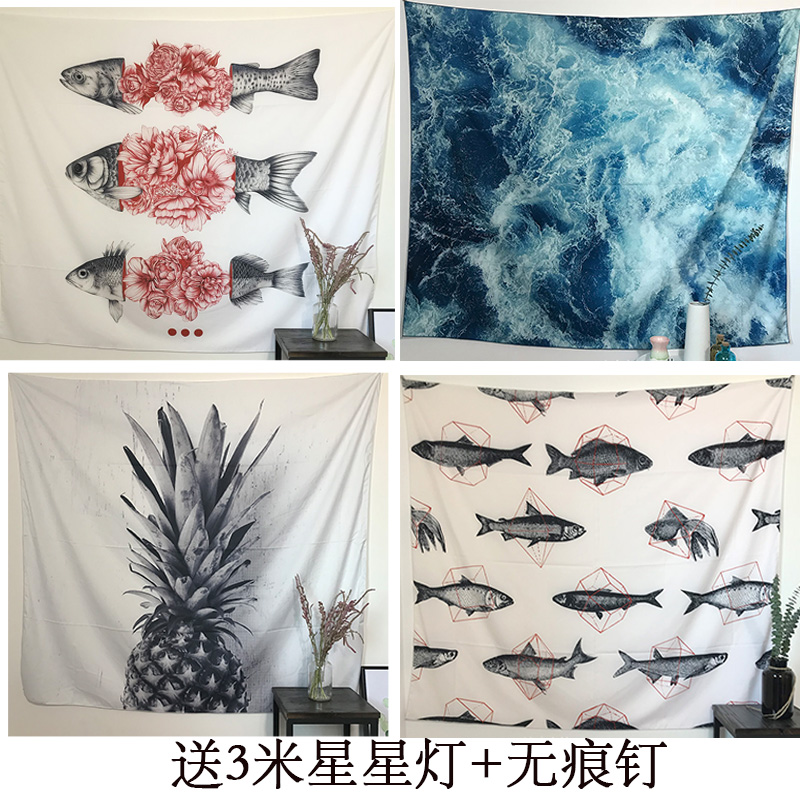 挂毯背景布ins挂布北欧装饰布卧室少女床头布韩国装饰房间墙布|ruв категории домашний ткань, гобелен/гобелен - от Buy2taobao.com для оказания профессиональной услуги покупки агента Taobao