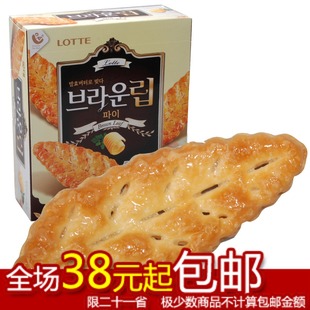  韩国 乐天lotte 蜂蜜树叶饼干 烘烤 90g 蜂蜜烤制好吃不得了