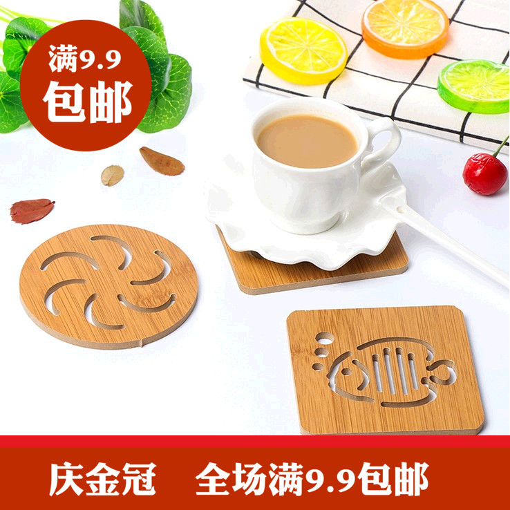 创意木质餐垫隔热垫厨房餐桌防烫杯子垫大号防滑砂锅垫子碗垫盘垫在类目 餐饮具, 杯子/水杯/水壶, 杯垫中 - 来自Buy2taobao.com提供专业的淘宝代购服务