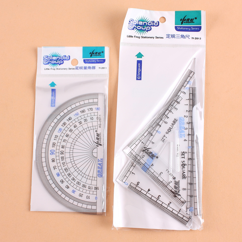 Jiangsu 38 element Little Frog Protractor Triangle ruler Students Established rule Triangle School suppliesin the Electronic Dictionary/Electronic paper book/Stationery , Drawing measurement products , Various types of foot/Triangle category - from Buy2taobao.com to provide professional Taobao agent buy service
