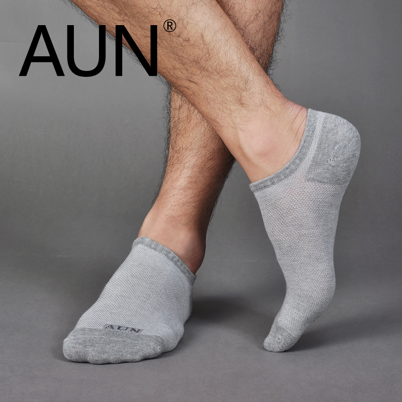 6 pairs installed AUN nano-silver antibacterial deodorant socks men socks boat socks men socks cotton men socks summer thin section socks