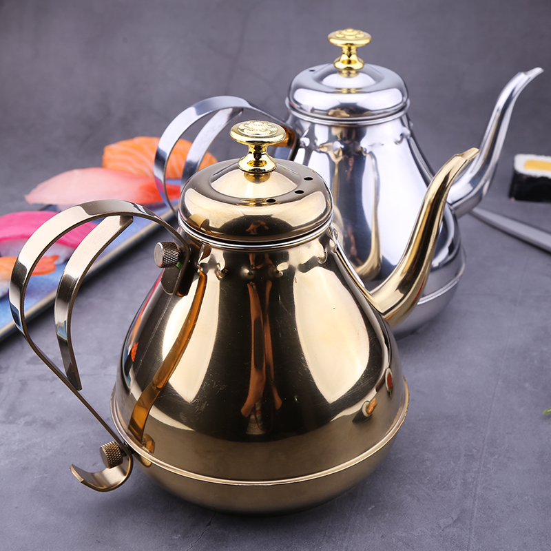 Teppanyaki appliance Stainless steel Oil pot Long mouth pot kettle teapot household kitchen Small mouth pot Coffee potin the Kitchen/Cooking utensils , Kitchen Gadgets/Kitchen storage , Storage jars/Kitchen storage containers , Oiler category - from Buy2taobao.com to provide professional Taobao agent buy service