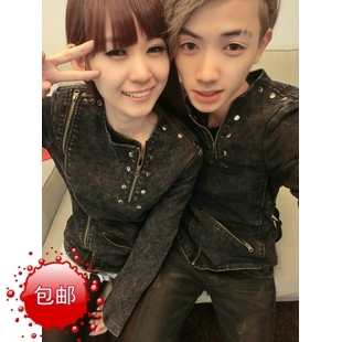 情侣装秋装男秋装外套2013新款韩版林弯弯修