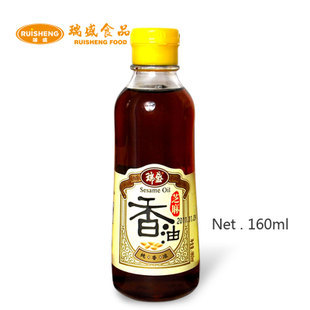  瑞盛食品 瑞盛芝麻香油160ml  调味品 调味油 绿色食品 绿色清真