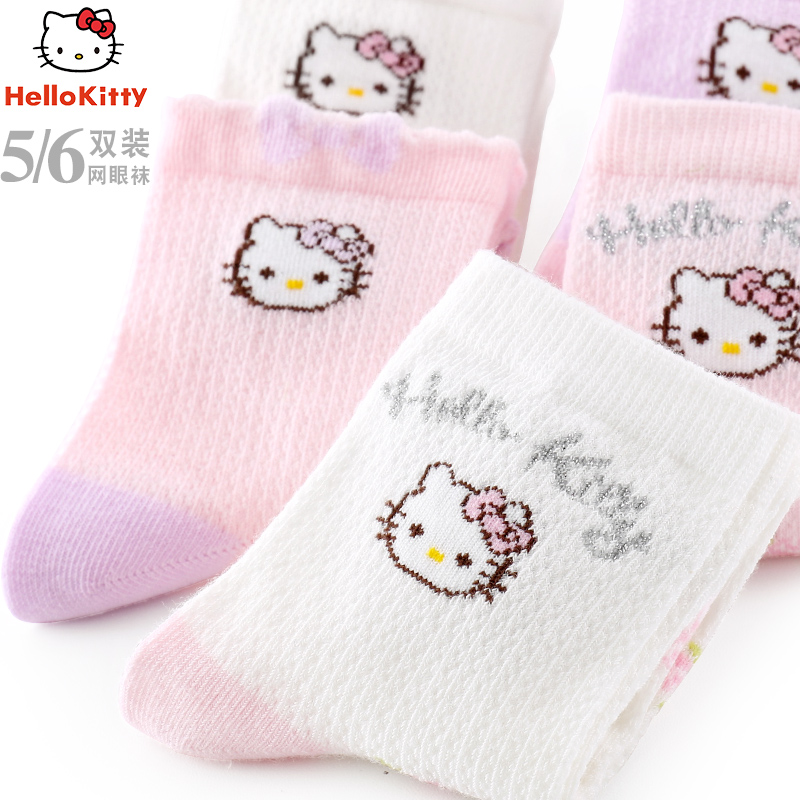 HELLOKITTY儿童袜子春夏季网眼透气女童男童男孩女孩幼儿中筒袜子在类目 童装/婴儿装/亲子装, 儿童袜子(0-16岁)中 - 来自Buy2taobao.com提供专业的淘宝代购服务