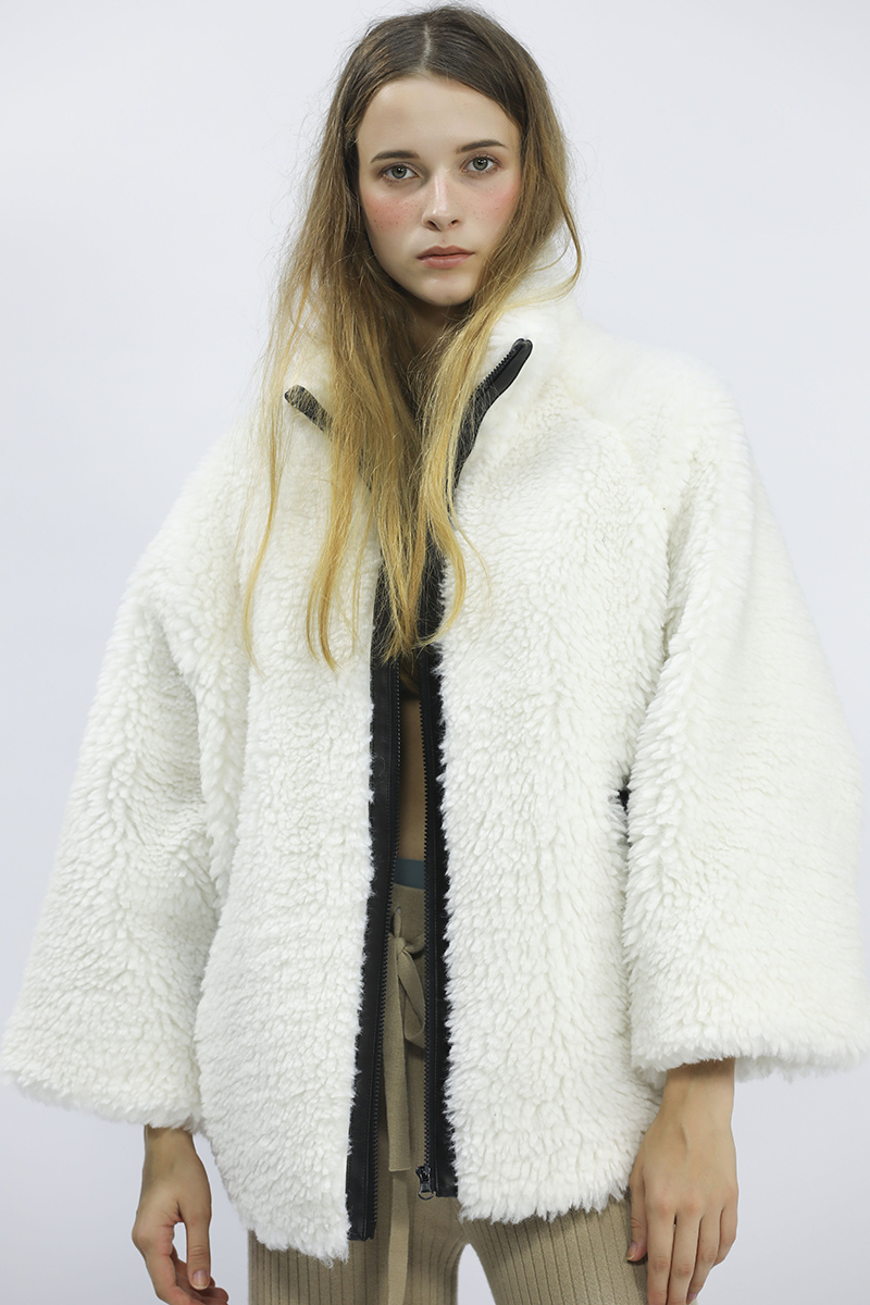 2018 Autumn and winter new pattern Lambswool leisure time Easy Stand collar Versatile have cash less than that is registered in the accounts coat AA0019in the Women's clothing/Boutique , Woolen jacket category - from Buy2taobao.com to provide professional Taobao agent buy service