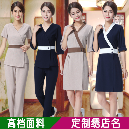 美容院工作服连衣裙 养生馆技师工作服 美容师工作服春夏套装裤装|msdalam kategori Butik wanita / wanita, menetapkan/pakaian seragam pelajar/seragam kerja, seluar kerjaya guaman - dari Buy2taobao.com untuk memberikan perkhidmatan ejen Taobao profesional membeli
