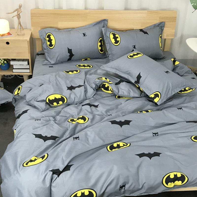 Autumn and winter Simplicity Batman 1.8m Four piece suit IKEA Double 1.2 sheet children student dormitory Threein the Bedclothes , Bedding Sets/Family of four/Multiple sets of category - from Buy2taobao.com to provide professional Taobao agent buy service