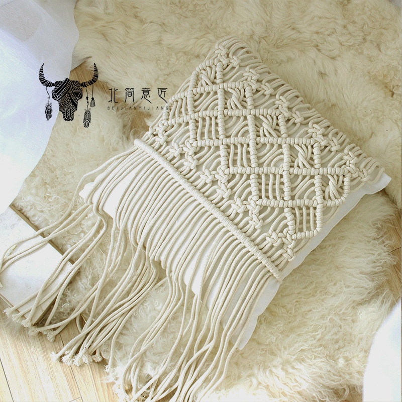Jane North design ins Bohemia manual weave Pillows sofa Bedside Homestay Open House decoratein the Home Fabric , Pillow/Pillow category - from Buy2taobao.com to provide professional Taobao agent buy service