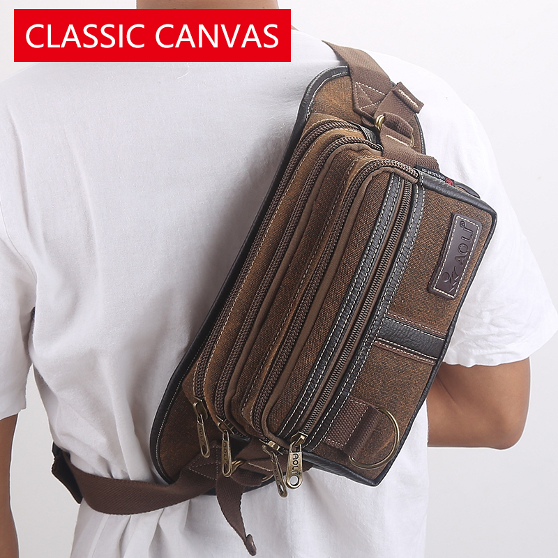 man Waist pack leisure time Multifunctional bag 2018 new pattern summer Men and women practical wear-resisting canvas capacityin the Sports bag/Outdoor package/Fitting , Purse category - from Buy2taobao.com to provide professional Taobao agent buy service
