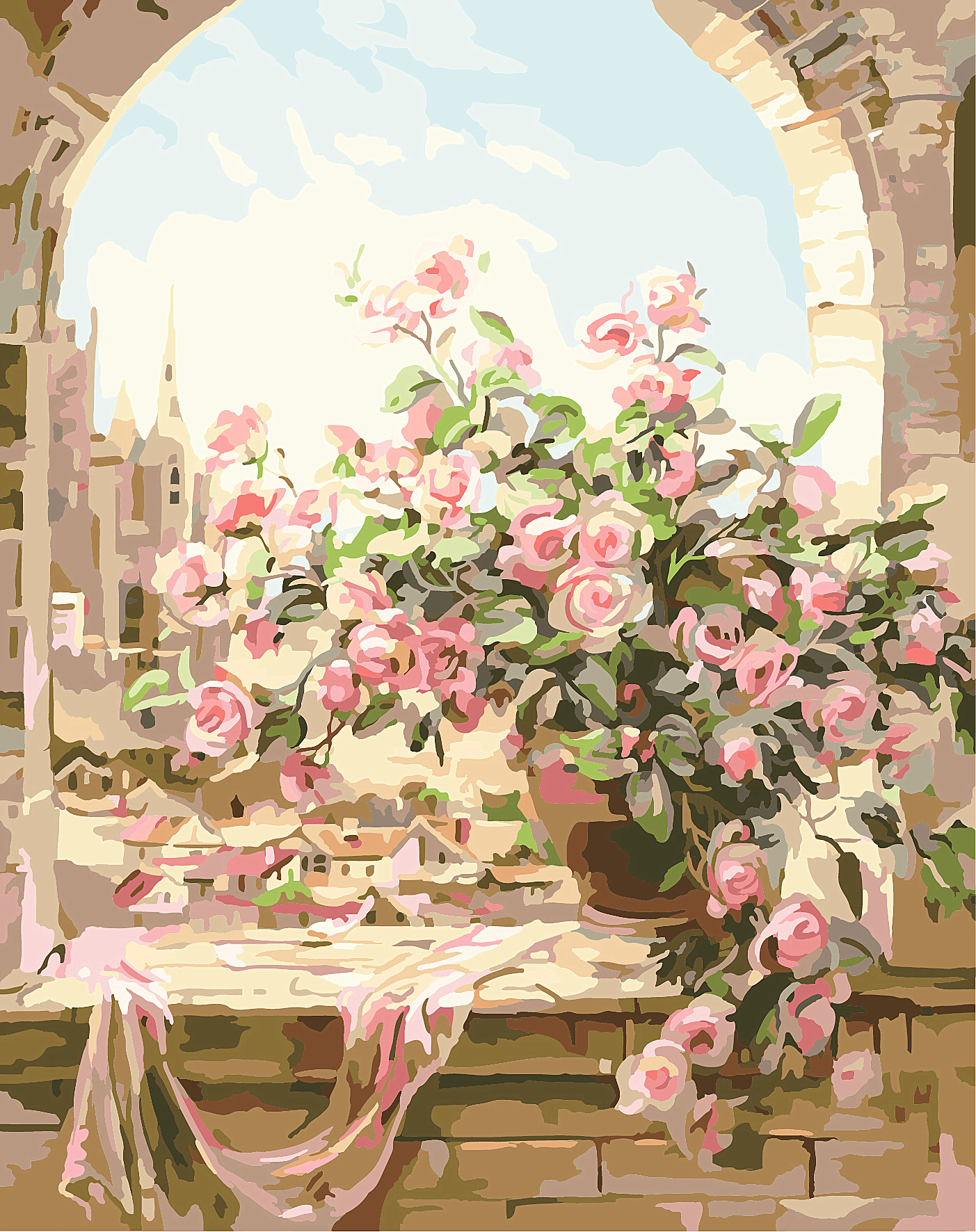 diy number Oil Painting Hand drawn Scenery lovers Significant European style Digital manual own Windowin the Home accessories , Decorative painting , DIY/Digital painting category - from Buy2taobao.com to provide professional Taobao agent buy service