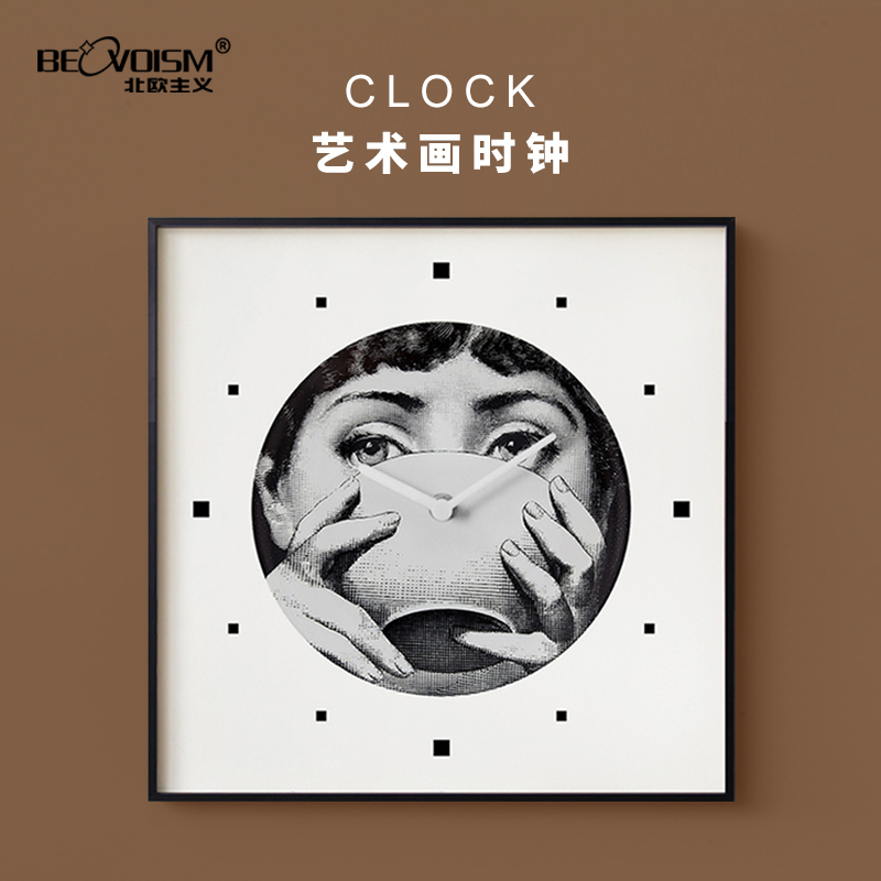 北欧主义 客厅餐厅无框壁画创意挂钟表装饰挂画 艺术装饰简约现代在类目 家居饰品, 装饰画, 无框画挂钟中 - 来自Buy2taobao.com提供专业的淘宝代购服务