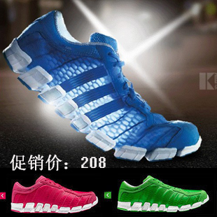  阿迪达斯运动鞋男鞋女鞋adidas毛毛虫跑步鞋清风系列网面透气鞋