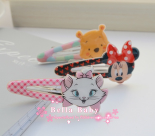  迪士尼disney正品发饰 米妮BB夹发卡边夹发夹 女童儿童宝宝头饰品