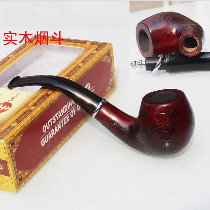秋国产木质烟斗705长丰实木雕刻花烟斗 实惠家用 烟@丝斗|msdalam kategori ZIPPO/Swiss Army Knife/cermin mata, penulis, paip - dari Buy2taobao.com untuk memberikan perkhidmatan ejen Taobao profesional membeli