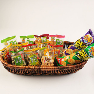  【淘豆】烘焙蟹香腰果 青豆等十种休闲零食品组合约350g