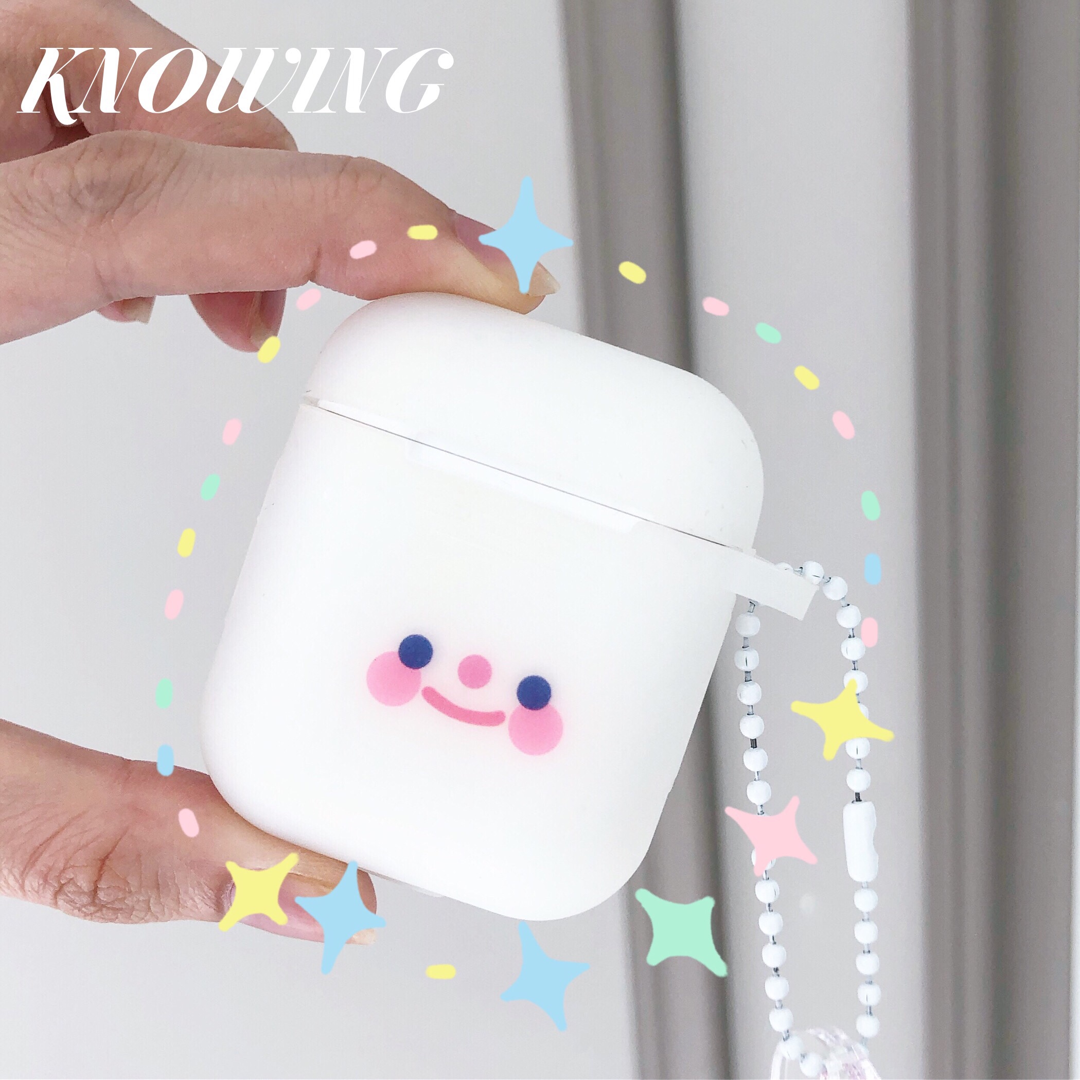 *KNOWING*韩风定制款腮红笑脸表情airpods保护套无线蓝牙耳机硅胶在类目 3C数码配件, MP3/MP4配件, 耳机配件中 - 来自Buy2taobao.com提供专业的淘宝代购服务
