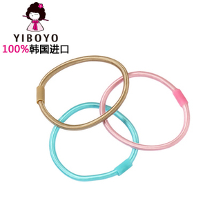 韩国YIBOYO饰品 韩国进口 甜美小巧糖果色儿童细皮筋 发圈 头绳