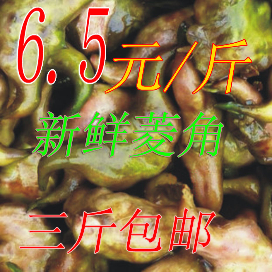 19.5元3斤包邮 洪湖l特产野生莲子 野生大菱角 新鲜菱角 防癌抗癌