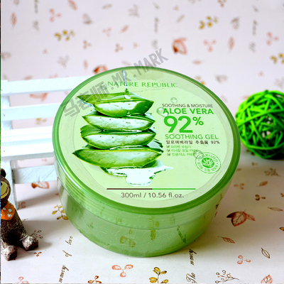 韩国自然乐园芦荟胶完美祛痘印 补水保湿嫩白面膜面霜 马老师家