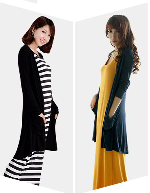 Boutique Self cultivation Thin section Long sleeve modal commute pocket Mid length version Korean Edition Short coat enlarge Cardiganin the Women's clothing/Boutique , Jacket category - from Buy2taobao.com to provide professional Taobao agent buy service