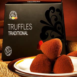  包邮 比利时进口德菲丝松露巧克力 黑色传统1000g零食礼品