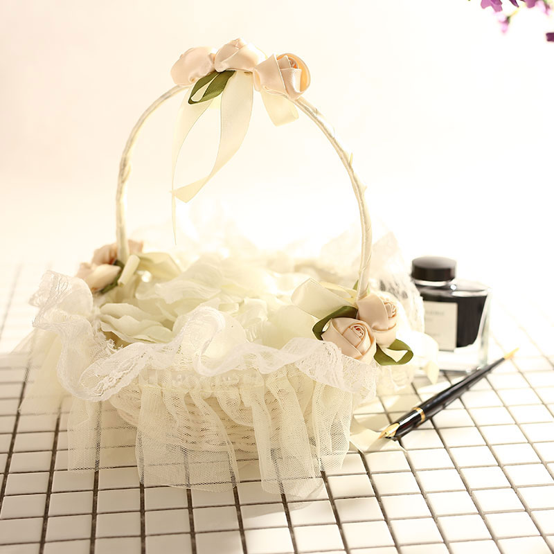 Wedding celebration Flower basket marry Flower girl Sahua Flower basket New products portable Small baskets wedding portable Flower basketin the Festive supplies/Gift , Other Festival Gifts category - from Buy2taobao.com to provide professional Taobao agent buy service