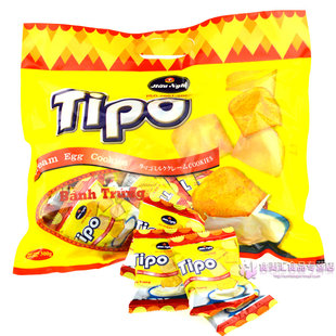  正宗越南进口零食 Tipo 白巧克力鸡蛋牛奶味 面包干300g