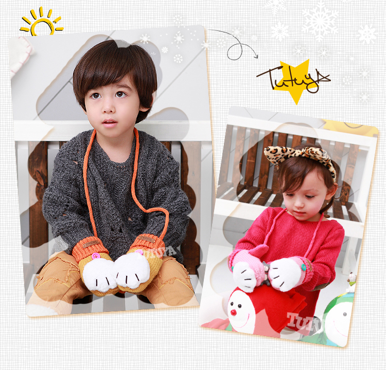2019 new pattern winter Korean Edition men and women baby Catlike children glove Knitting Wool Plush thickeningin the Children/Baby/Family fitted , Hat/Muffler/Masks/Gloves/Earmuffs/Booties , Multiple sets of Hat,Muffler,Gloves and other combinations category - from Buy2taobao.com to provide professional Taobao agent buy service