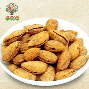  【采彩果】 美国大杏仁 奶油味 壳杏 扁桃仁 168g X3袋