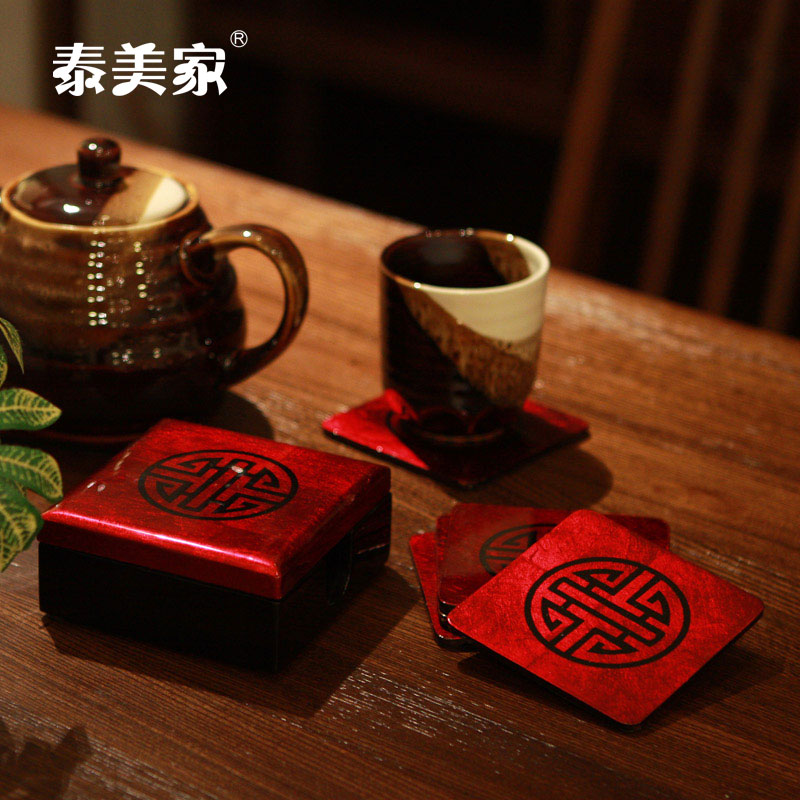 泰美家新奇创意 木制加厚隔热手工艺镶嵌杯垫 摆件日用品家居创意 泰美家新奇创意 木制加厚隔热手工艺镶嵌杯垫 摆件日用品家居创意