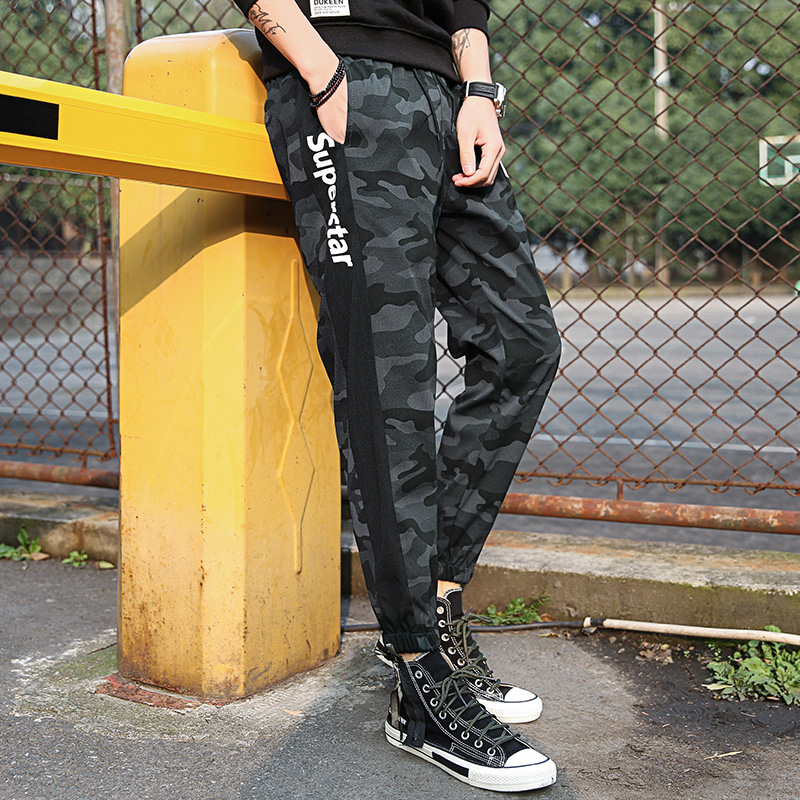 2019 new pattern Camouflage pants Korean Edition Trend Beam feet summer Chaopai Easy Versatile motion leisure time trousersin the Men's clothing, Casual pants category - from Buy2taobao.com to provide professional Taobao agent buy service