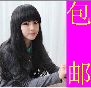 包邮假发批发 日系长卷发 蓬松齐刘海bobo女 修脸高温丝 气质OL