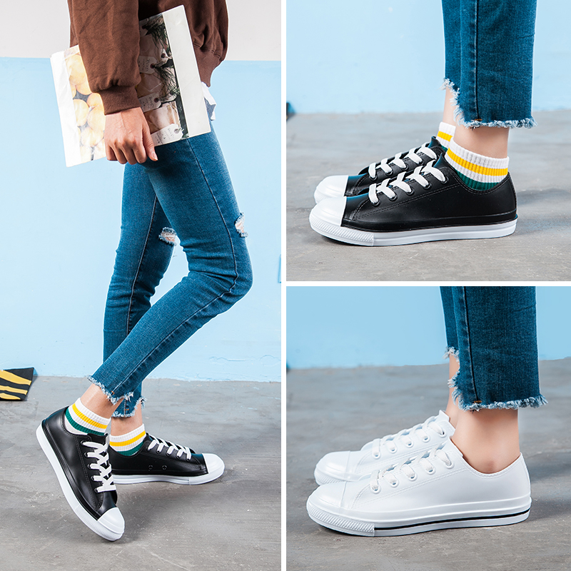 adult leisure time Shallow mouth Rain shoes Low White shoes Overshoes student Korean Edition Water shoes Fashionable Exorcism Rubber shoesin the Women's Shoes, Rain Boots category - from Buy2taobao.com to provide professional Taobao agent buy service