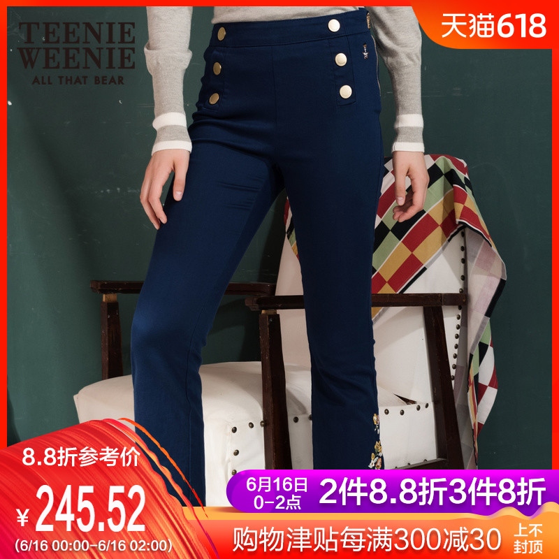 Teenie Weenie小熊女装刺绣休闲长裤TTTA83703B|ruв категории Женская одежда, брюки, брюки - от Buy2taobao.com для оказания профессиональной услуги покупки агента Taobao