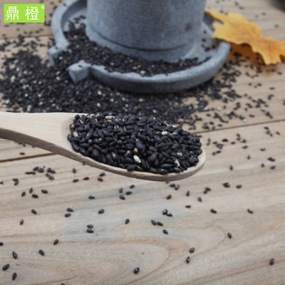 鼎橙 熟芝麻即食 熟黑芝麻 干净无沙 500g