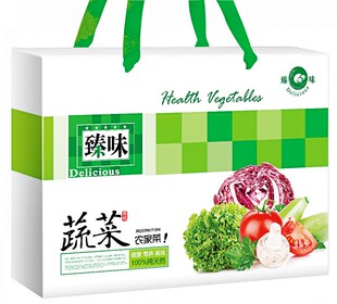  【臻味】精品蔬菜礼盒 番茄紫甘蓝西芹黄瓜长茄苦菊 10种