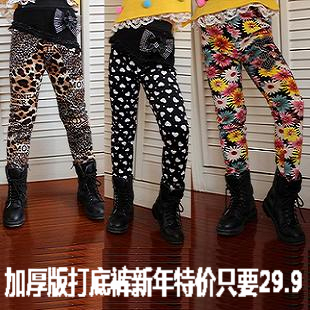  满百包邮童装女童打底裤秋冬款大女童加厚加绒打底裤儿童打底裤女