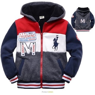  热卖男童冬新年装新款韩版加绒加厚外套儿童棉衣宝宝棉袄